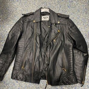 Max original leather jacket coat size medium great condition